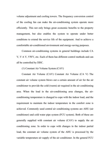 关于空调知识的讲解稿英语（关于空调的外文文献）