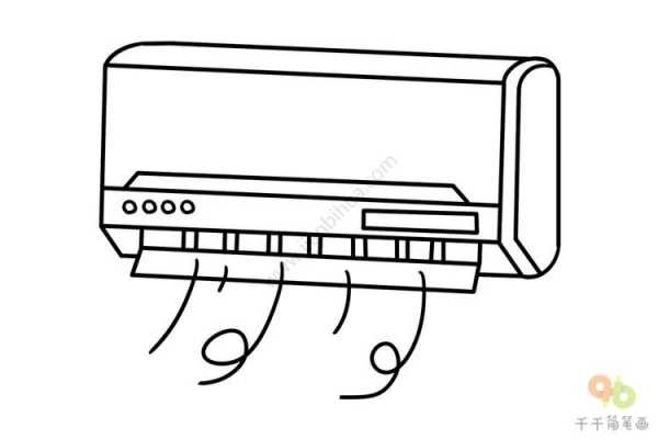 空调知识图片可打印涂色（空调的图案）