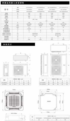 中央空调尺寸及知识（中央空调的尺寸规格）